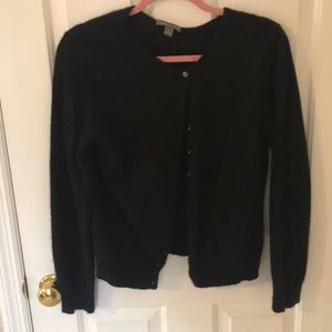 Apt. 9-100% Cashmere Black Cardigan
